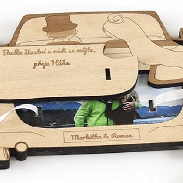 Pouzdro na peněžní svatební dar Okamih